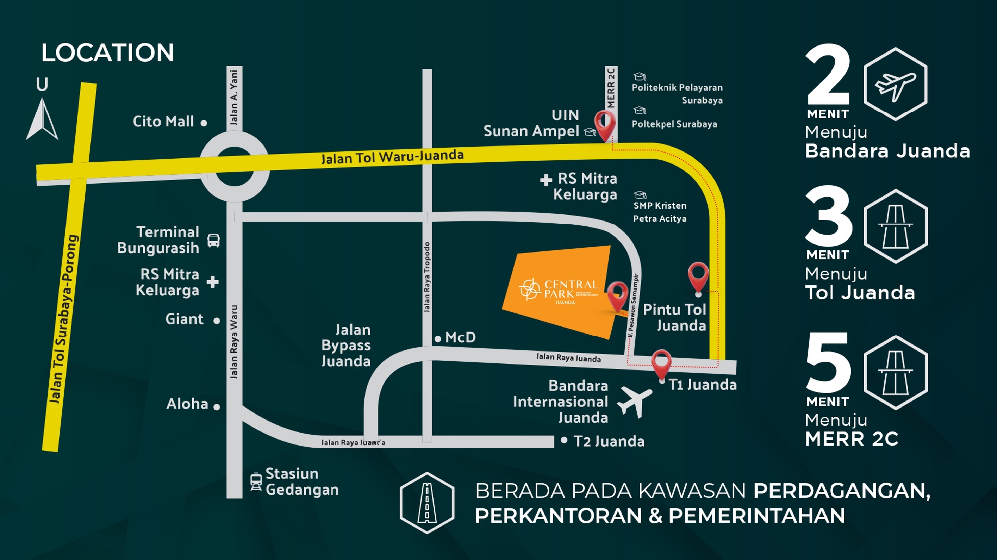 LOKASI CENTRAL PARK MERR 4